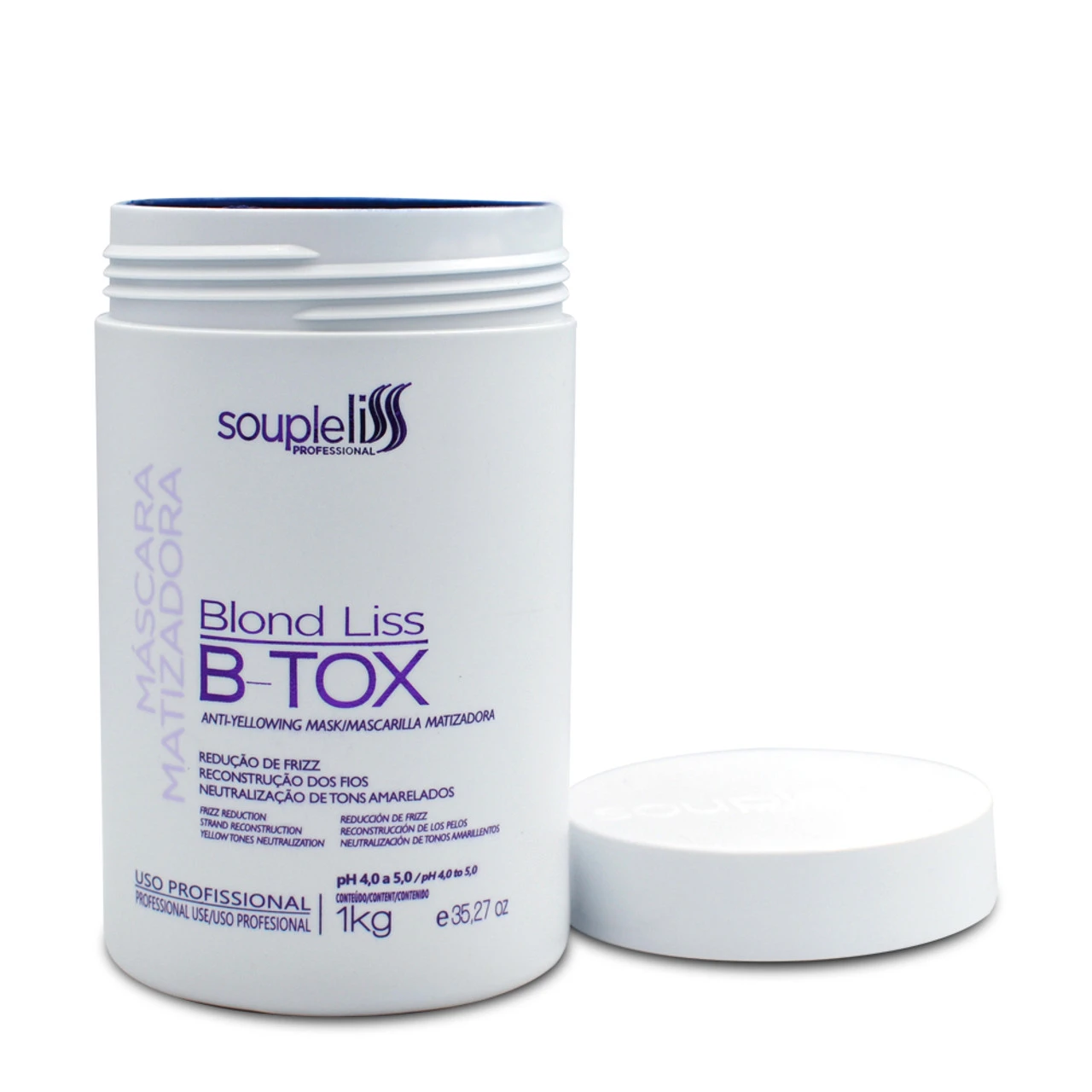 Soupleliss B-Tox Blond Liss Tinting Mask Neutraliza Tons Amarelos 1kg/35.27 Oz - Image 3