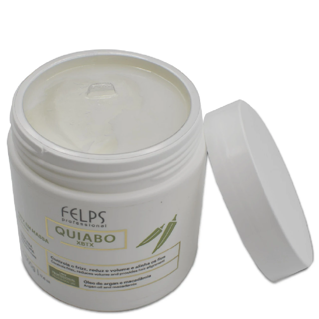 Felps Mask Okra Reducing Mask Argan Oil Macadamia Máscara Redutora Quiabo Hair Care 500g/17.6 Oz - Image 3