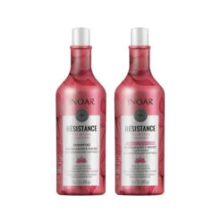 Inoar Résistance Lotus Flower And Vegetal Collagen Shampoo And Conditioner Kit 2x1L/2x33.8 Fl.oz