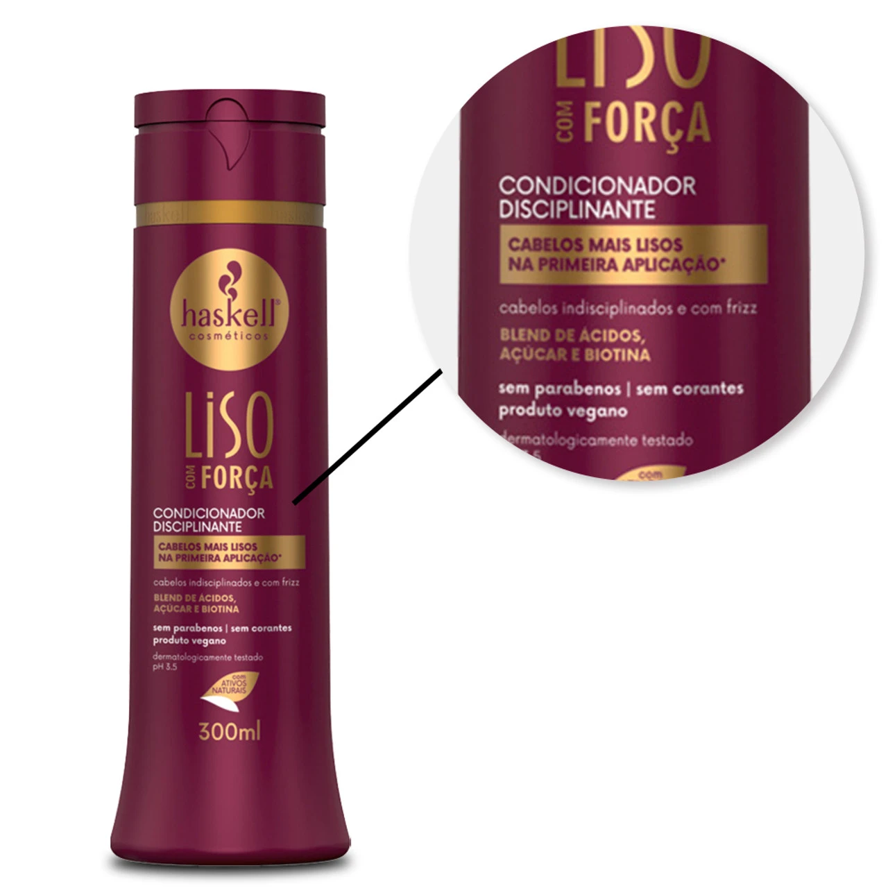 Kit Haskell Shampoo Conditioner Mask Complete Home Care Smooth With Strength - Image 6