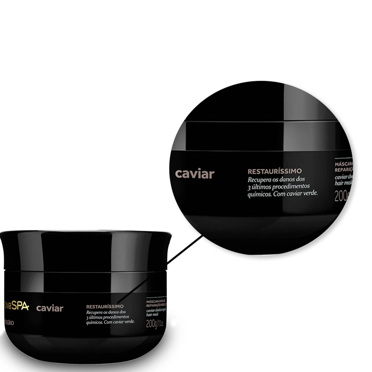 OBoticário SPA Caviar Hair Mask For Restored Hair 200g/7.0 Oz - Image 2