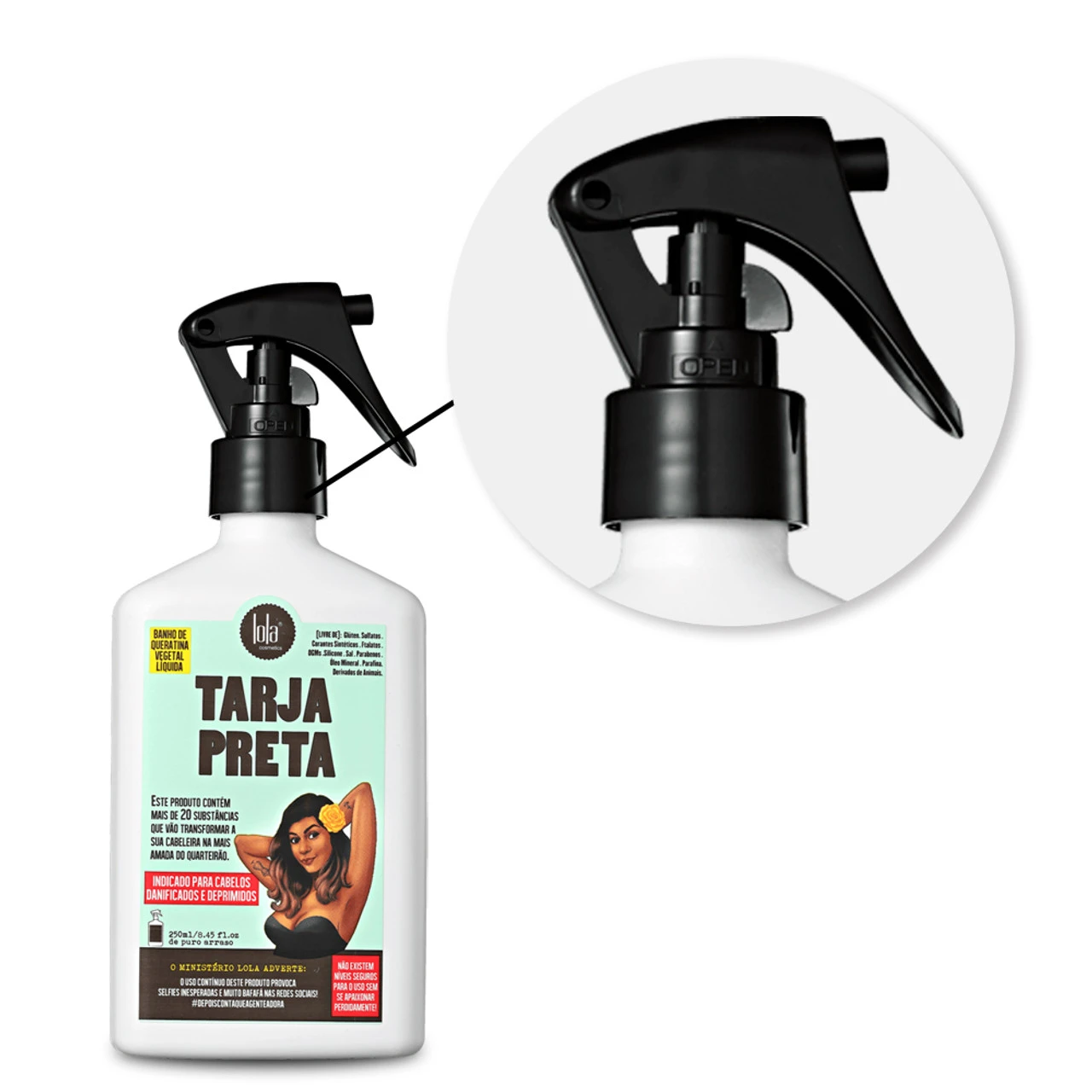 Lola Tarja Preta Preta Vegetal Keratin Bath Liquid Reconstructive Treatment 250ml/8.45 Fl.oz - Image 4