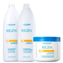 Kit Alfaparf Shampoo Conditioner Mask Rigen Hydrating Hair Fragile Daily Care