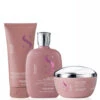 Kit Alfaparf Shampoo Conditoner Mask Semi Di Lino Moisture Dry Hair Nutritive Complete Hydration