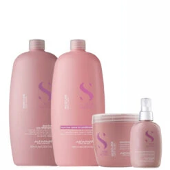 Kit Alfaparf Semi Di Lino Moisture Dry Hair Nutritive Complete Hydration Professional Use Hair Care