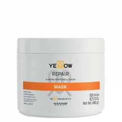 Alfaparf Mask Yellow Repair With Almond Proteins Cacao Hydration Nutrition Hair Care 500ml/16.9fl.oz