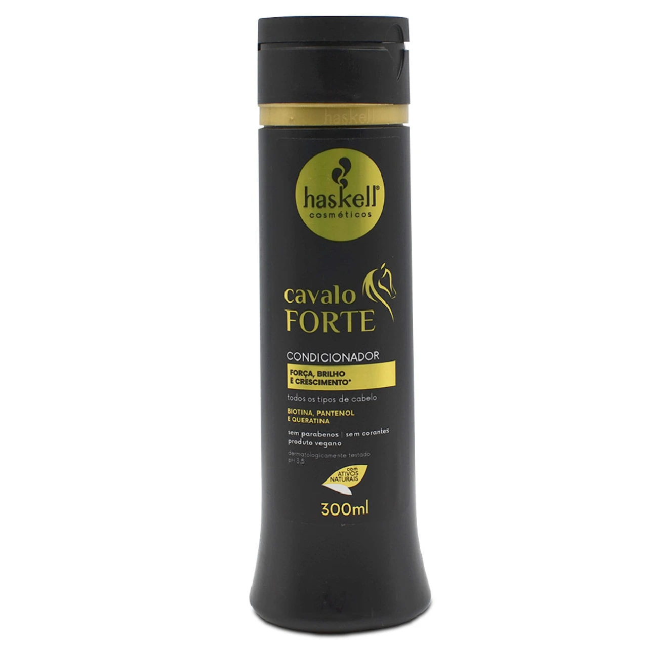 Kit Haskell Cavalo Forte Home Care Shampoo And Conditioner 2x300ml/2x10.14 Fl.oz - Image 3