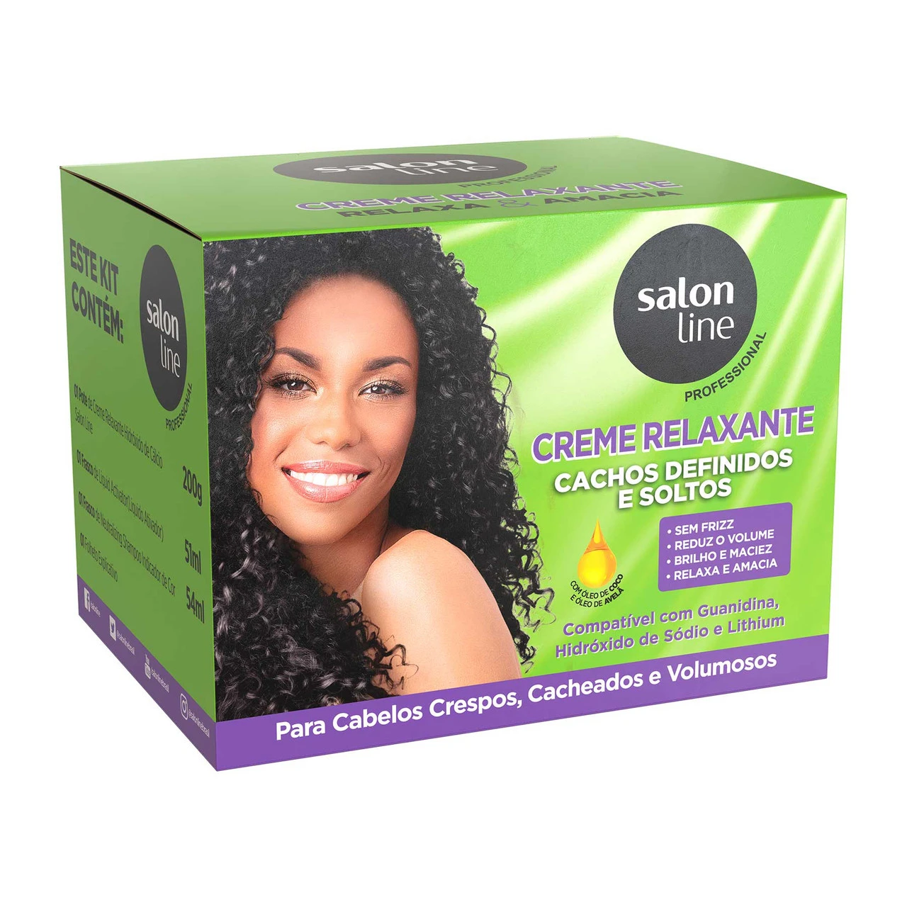 Salon Line Relaxing Cream Coconut Oil 200g/7.05 Oz