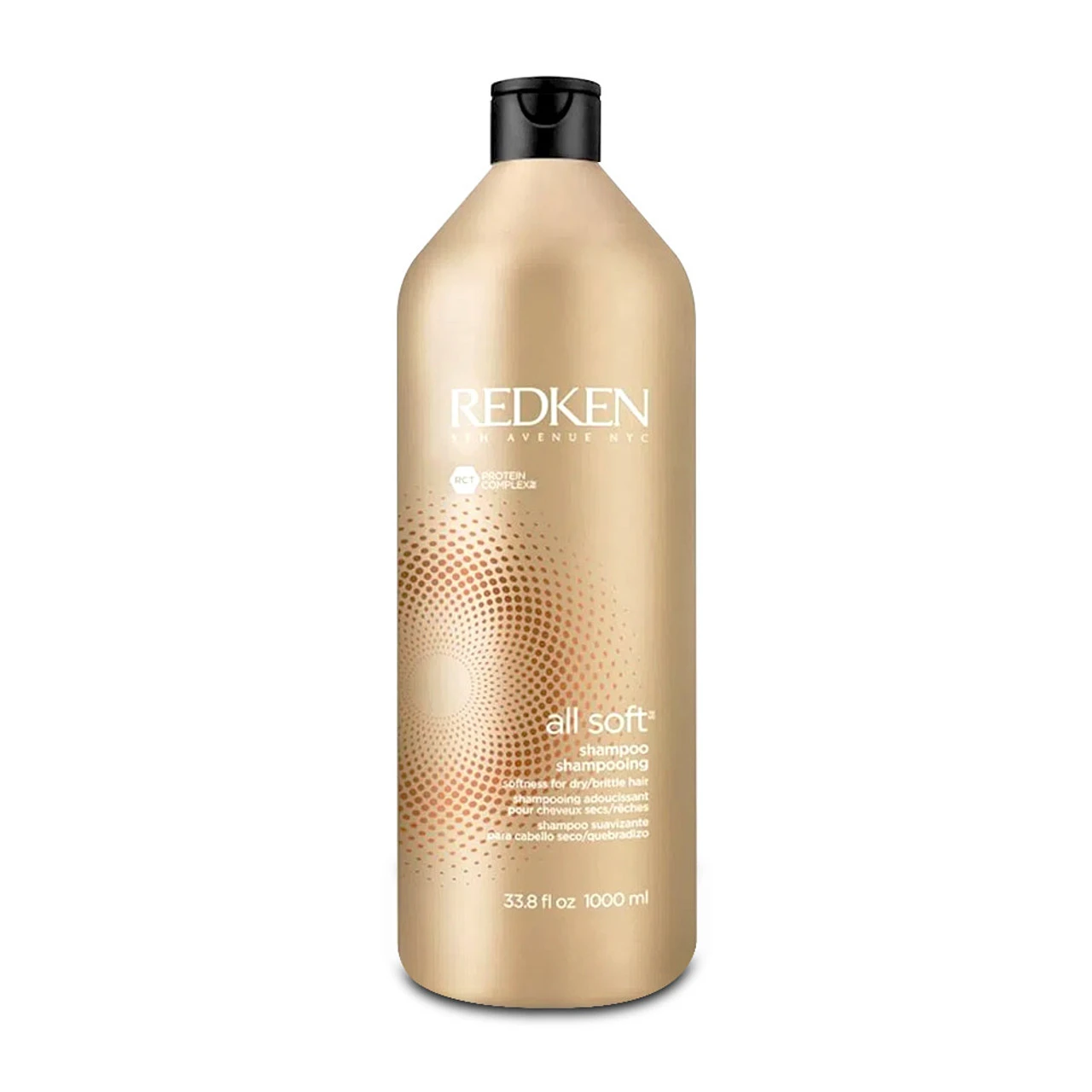 Redken All Soft Shampoo Moisturizes And Restores Smoothness To Dry And Damaged Hair 1000ml/33.8 Fl. Oz