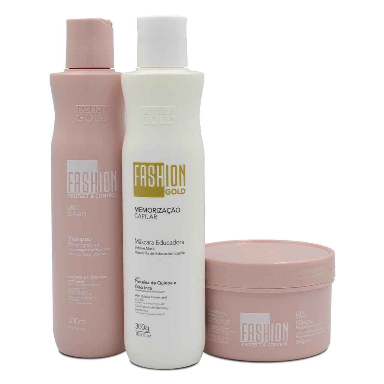 Ybera Paris Fashion Gold And Baby Maintenance Kit Sealant & Shampoo 300ml/10.1 Fl.oz + Mask 250g/8.8.oz