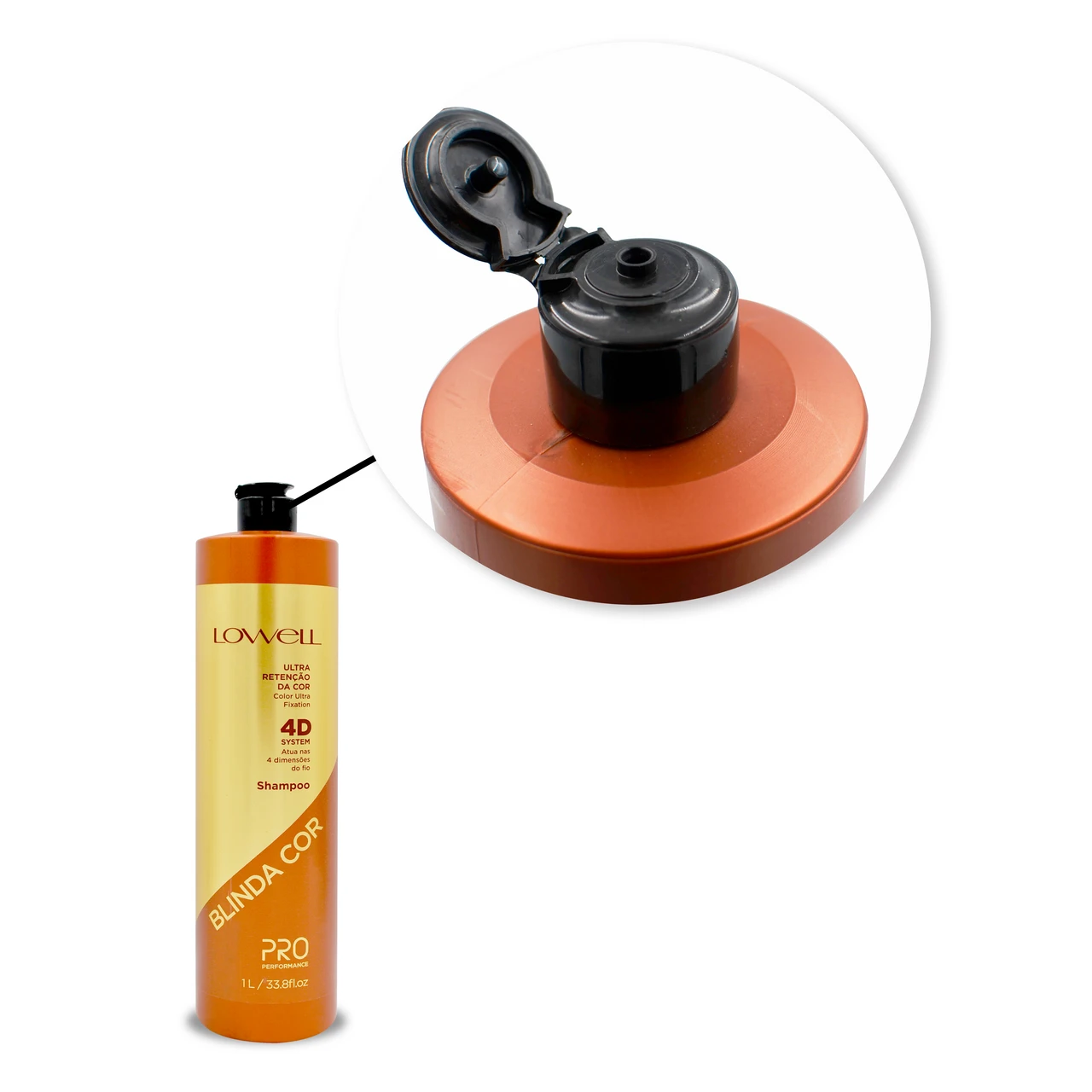 Lowell Blinda Color Shampoo Pro Performance Color Hair 4D System 1L/33.8 Fl.oz - Image 3