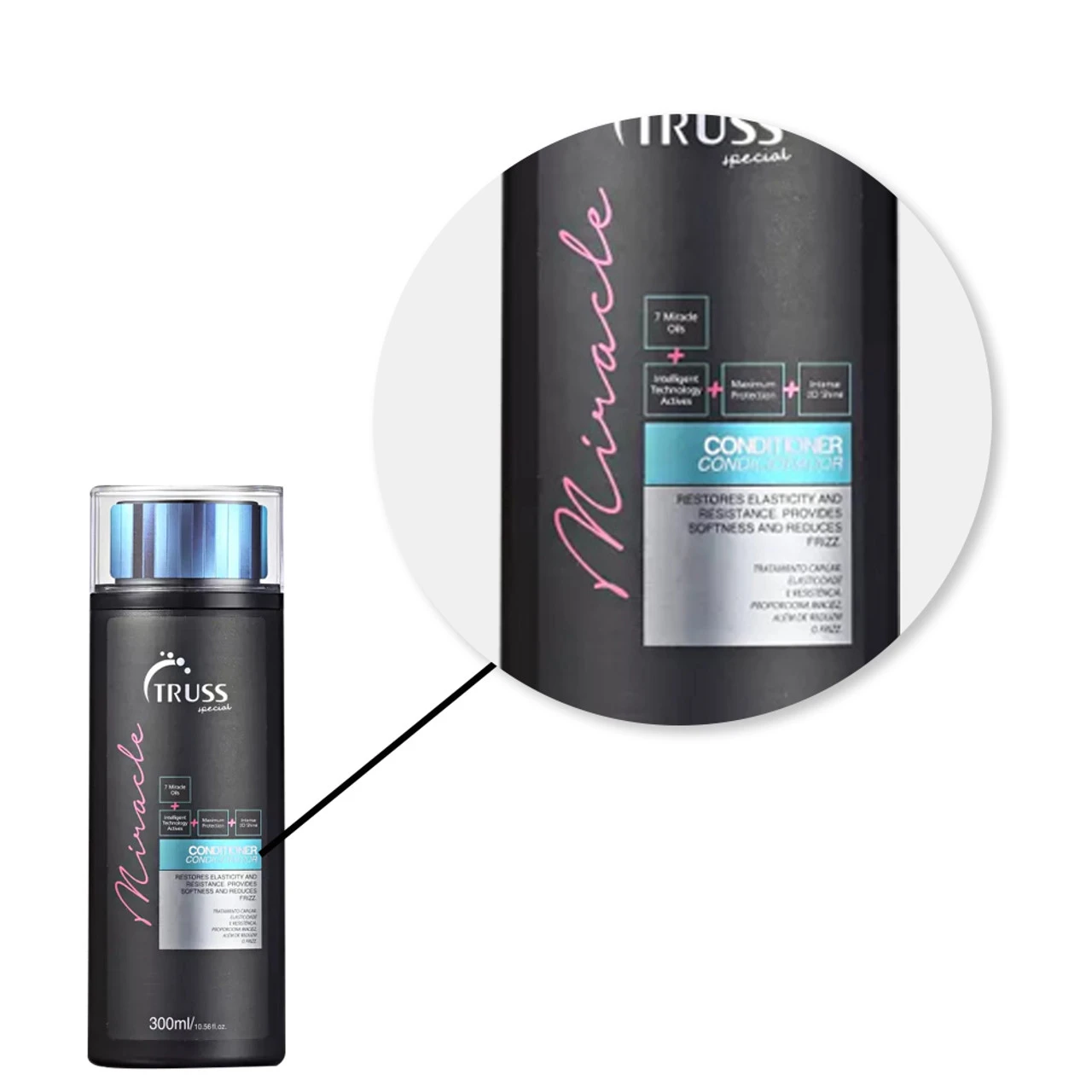 Truss Miracle Seven Oils Yes Conditioner 300ml/10.14 Fl.oz - Image 2