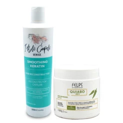 Kit I Belli Capelli Venice Smoothing Keratin + Felps XBTX Okra Reducing Mask 2x500ml/2x16.9 Fl.oz