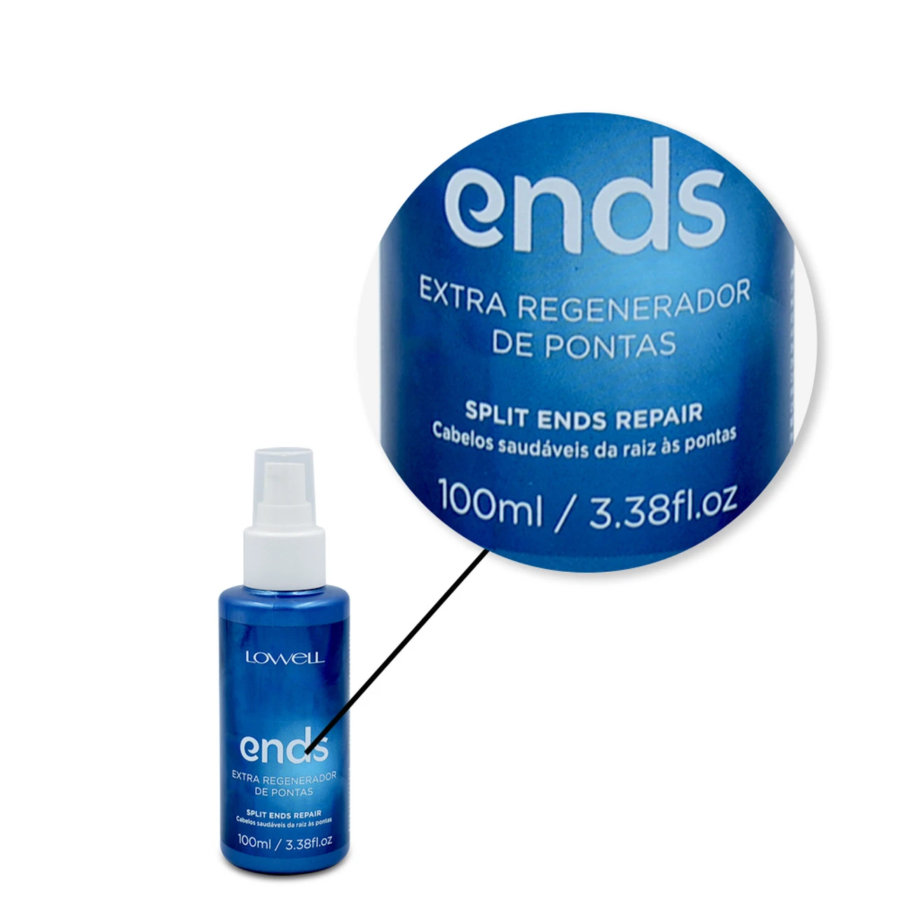 Lowell Ends Extra Healthy Hair Regenerator Leave-in Regenerador Pontas 100ml/3.38 Fl.oz - Image 4