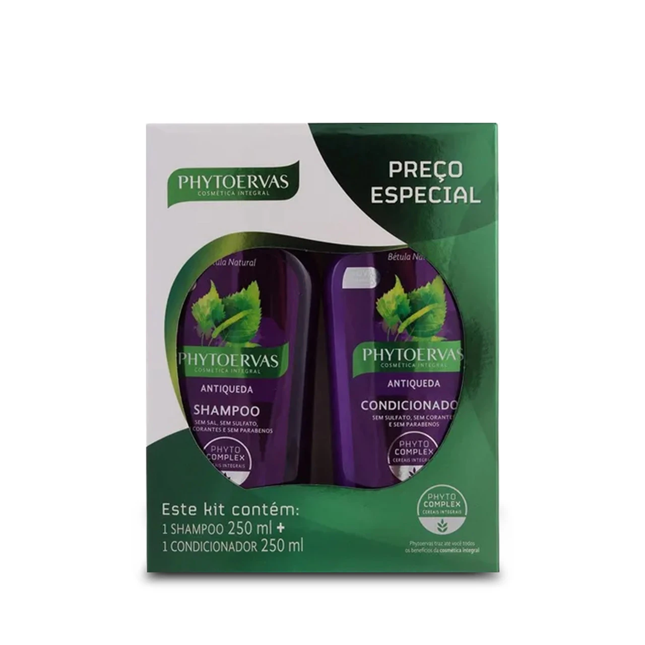 Phytoervas Hair Loss Kit Daily Care Whole Cereal Shampoo + Conditioner 2x250ml/2x8.5 Fl.oz