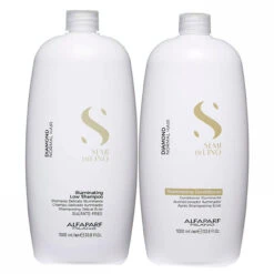 Alfaparf Milano Semi Di LINO Diamond Normal Hair Illuminating Shampoo And Conditioner 2x1L/2x33.8fl.oz