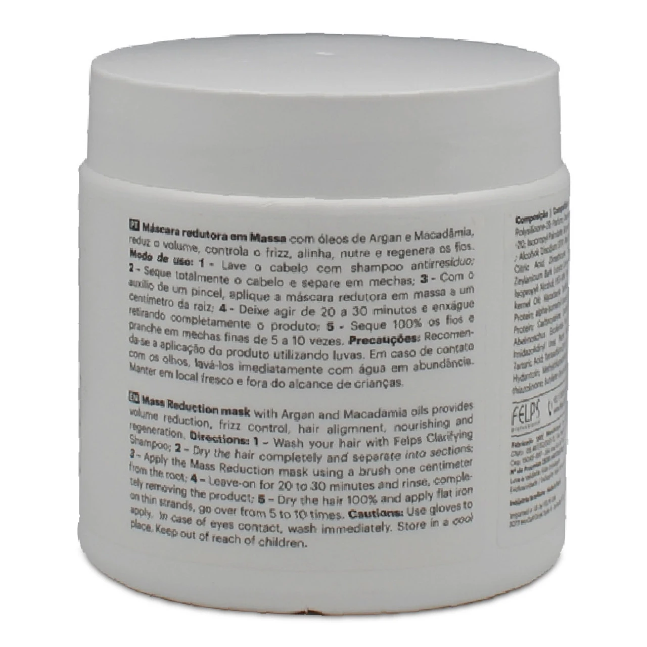 Felps Mask Okra Reducing Mask Argan Oil Macadamia Máscara Redutora Quiabo Hair Care 500g/17.6 Oz - Image 4