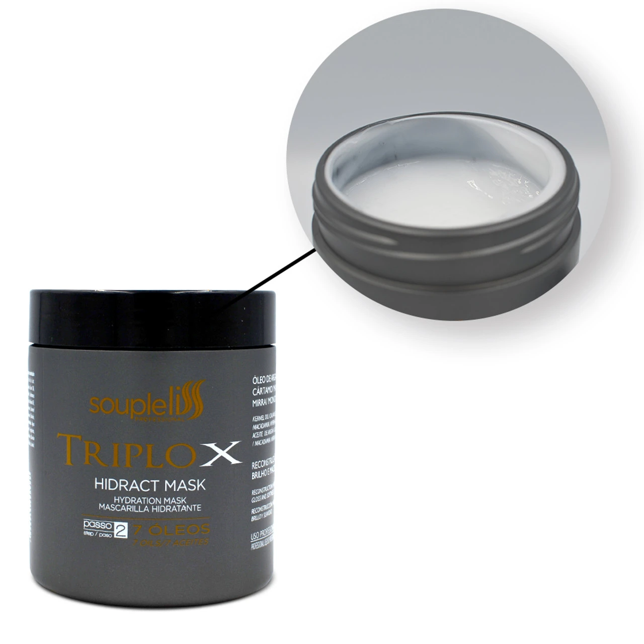 Soupleliss Triple X Moisturizing Mask 7 Oils 500g/17.64 Oz - Image 3