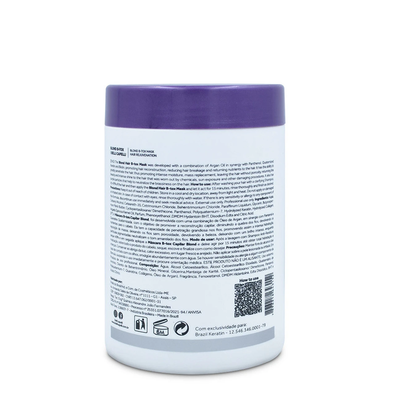 Kit I Belli Capelli Ravenna Blond Mask + Felps Shampoo Antirresiduos 2000ml/67.62 Fl.oz - Image 3