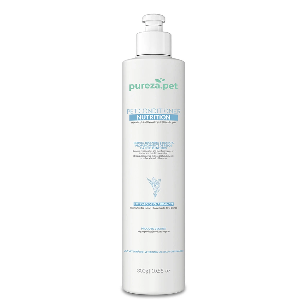 Pureza Pet Nutrition Professional Conditioner Repairs, Regenerates And Deeply Moisturizes Hair 300g/10.58 Oz