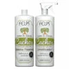 Kit Felps Gelatina Fixadora Umidificador Curls Avocado Oil Azeite Abacate Cachos 2x500ml/2x16.9fl.oz