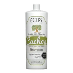 Felps Shampoo Curls Avocado Oil Mild Sanitizer Azeite Abacate Cachos Hair Care 500ml/16.9fl.oz