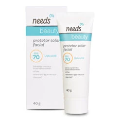 Needs Beauty Facial Sunscreen FPS70 Oil Free Oily Skin Protetor Solar 40g/1.41 Oz