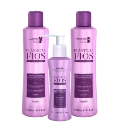 Kit Plástica Dos Fios Post-Sealing Shampoo Conditioner Primer Leave-In Protector