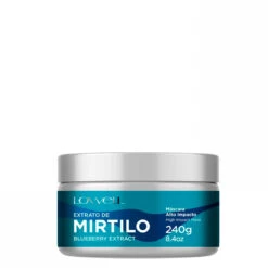 Lowell Mask Blueberry Extract High Impact Mirtilo Hydration Regeneration Hair Care 240g/8.4 Oz