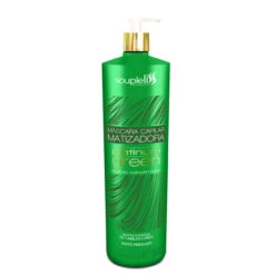 Soupleliss Matizer Mask Platinum Green Mask Pearlescent Effect Hair Care Professional Use 1L/33.8fl.oz