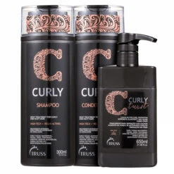 Kit Truss Shampoo Conditioner Leave-in Curly Twist Hydration Curls Cabelos Cacheados Hair Care