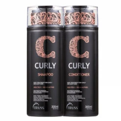 Kit Truss Shampoo Conditioner Curly Hydration Shine Flexibility To The Curls 2x300ml/2x10.1fl.oz