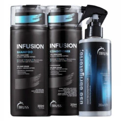 Kit Truss Shampoo Conditioner Hair Reconstructor Infusion Uso Obrigatório Dry Hair 3 Units